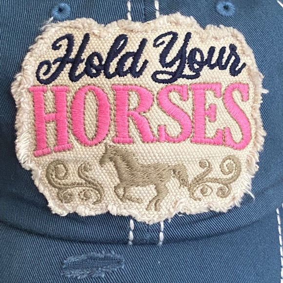 SOLD////KBETHOS Hold Your Horses Distressed Hat - Picture 4 of 10